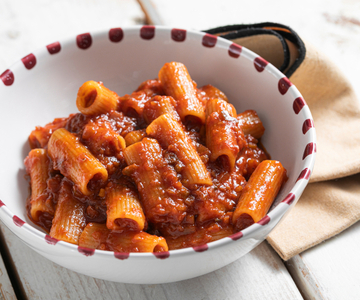Pasta with eggplant ragù