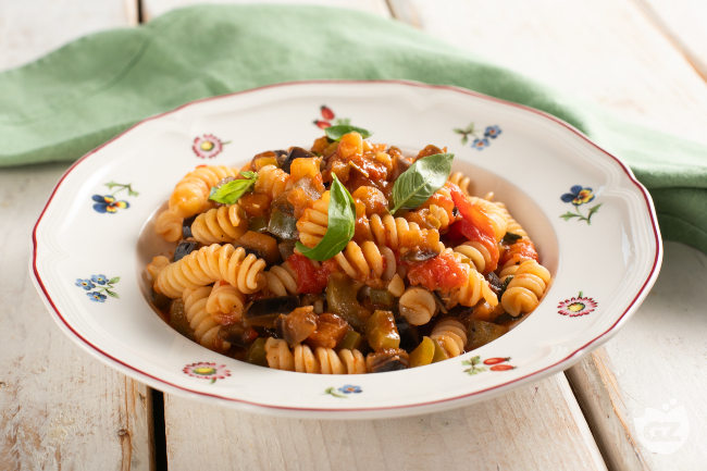 Fusilli with Peppers and Eggplant: Easy, Flavorful Summer Recipe