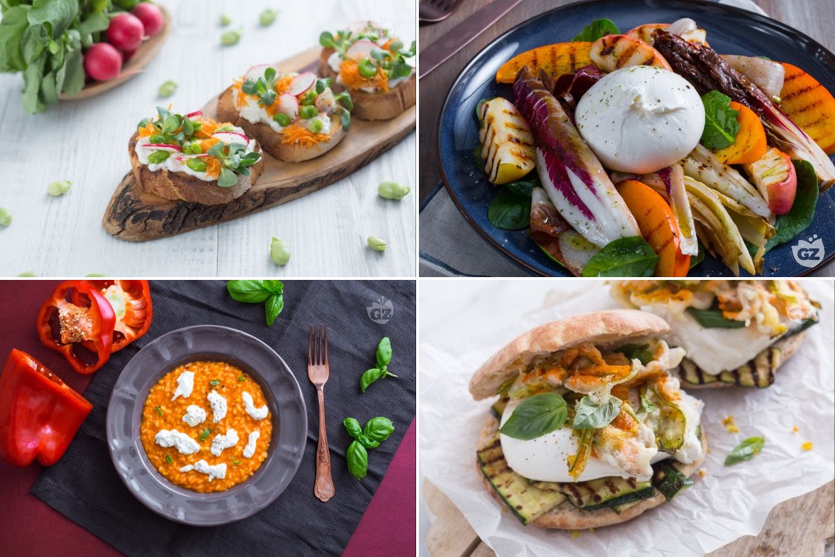 Fresh Burrata, Four Ways — From Bruschetta to Risotto