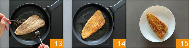 Crispy pan-fried cod