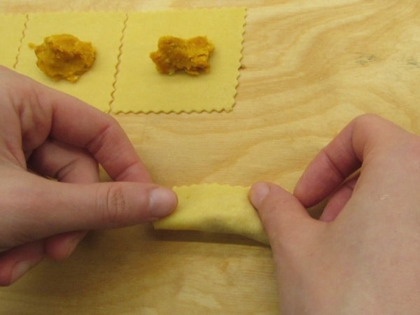 Pumpkin tortelli - step 2