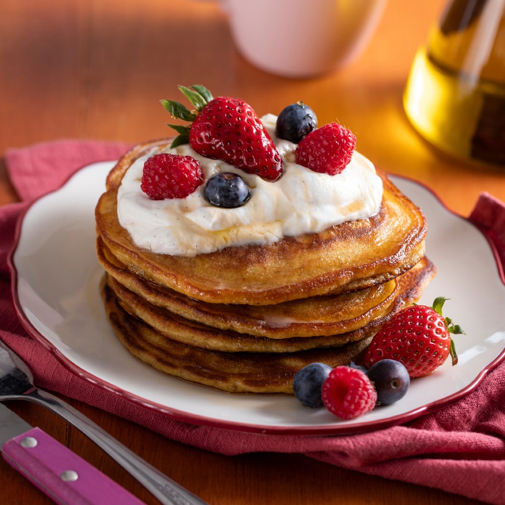 Lemon Olive Oil Pancakes